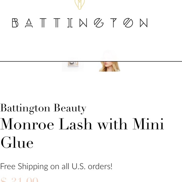 Battington Beauty Lashes 3D Silk Monroe with Invisible Glue - Picture 3 of 10